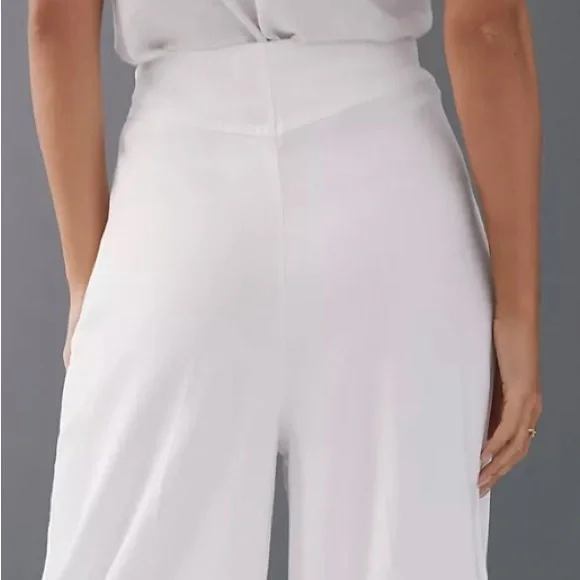 ANTHROPOLOGIE CORSET FRONT TROUSERS SIZE 6 COLOR IVORY NWT - Picture 5 of 9